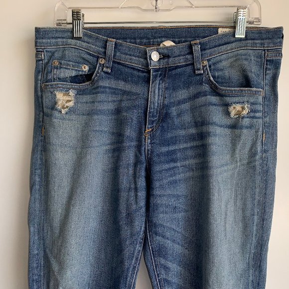 Rag & Bone Women's Dash Wembly Destroyed Knee Jeans Size 28 - Picture 2 of 9